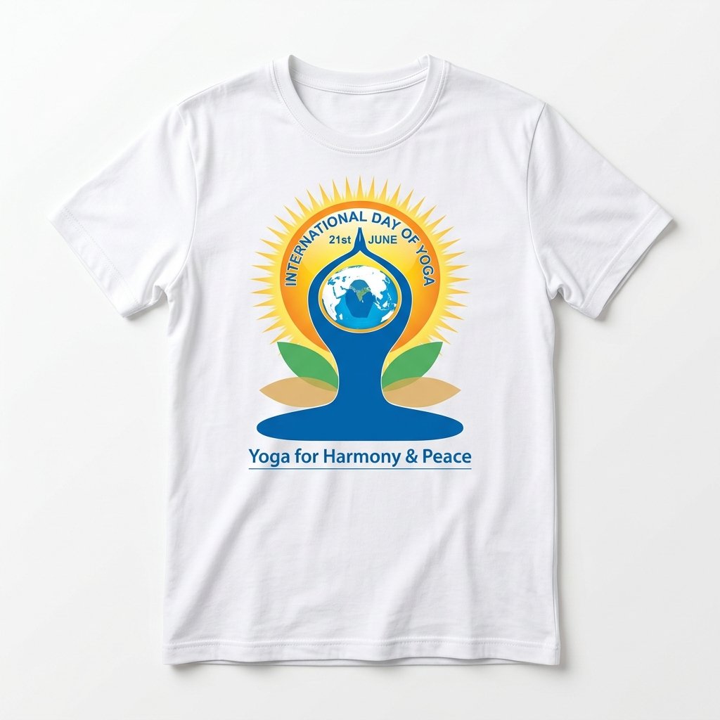 Yoga Day T-Shirt Front